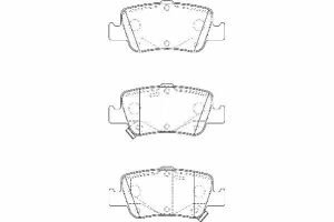 Комплект гальмівних накладок, дискове гальмо