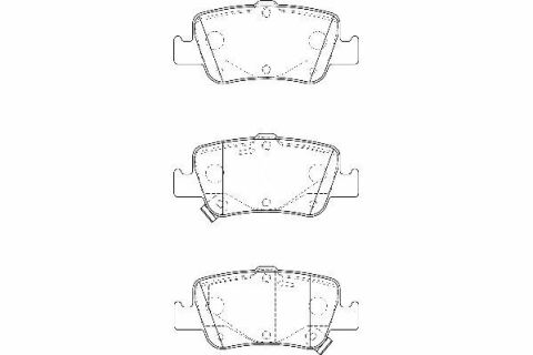 Комплект гальмівних накладок, дискове гальмо
