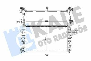 KALE OPEL Радиатор охлаждения Meriva A 1.4/1.8