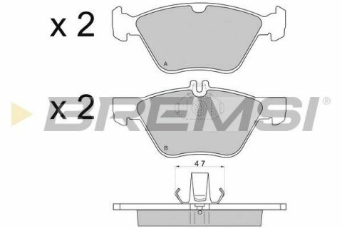 Тормозные колодки пер. W202/210 (ATE)/211 4Matic