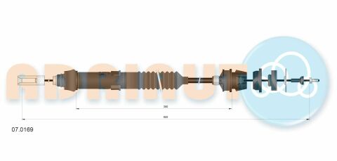 Трос сцепления (автом.рег.) Berlingo 1.8 97-03 CITROEN