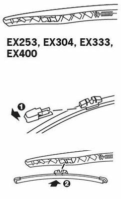 TRICO ExactFit Rear Щетка стеклоочистителя задняя OEM (400мм)