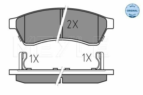 Колодки тормозные (задние) Chevrolet Epica 2.0-2.5 05- (121.1x14.7)