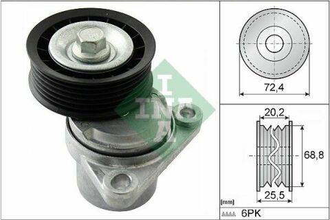 Натяжник ремня генератора Mazda 6 1.8-2.3 MPS 02-07