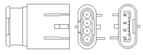 Кислородный датчик (лямбда-зонд) 500 1.2 07-, alfa romeo mito 1.4 11-18