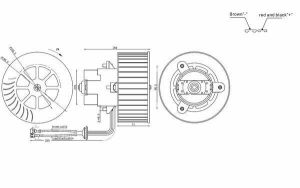 Вентилятор обігрівача салону Omega B 2.0-3.2  94-03