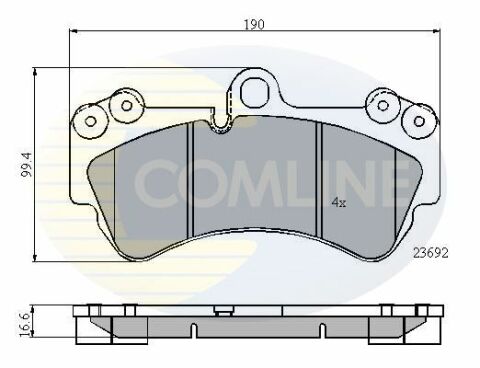 CBP01314 Comline - Тормозные колодки для дисков