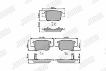 TOYOTA Гальмівні колодки задн.Avensis 03-