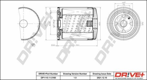 DP1110.11.0165 Drive+ - Фільтр оливи