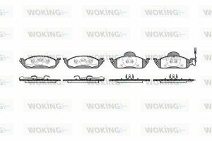 Гальмівні колодки пер. MB M-Class (W163) 98-05