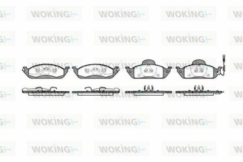 Тормозные колодки пер. MB M-Class (W163) 98-05