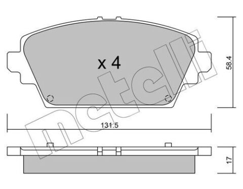 Колодки гальмівні (передні) Nissan Almera II Tino/Primera III 00-08