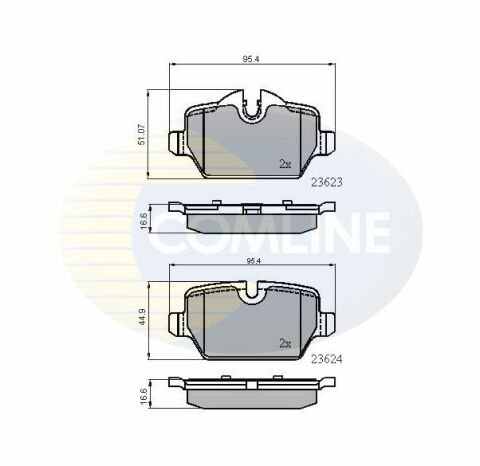 CBP01710 Comline - Тормозные колодки для дисков