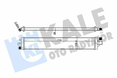 KALE RENAULT Радиатор охлаждения Master III 2.3dCi 10-