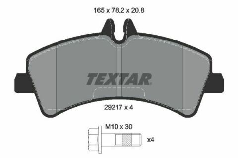 Колодки тормозные (задние) MB Sprinter 509-519 CDI/VW Crafter 50 06- (спарка) (Bosch) Q+