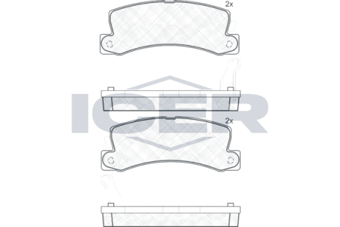 Колодки гальмівні (задні) Toyota Camry 86-01/Avensis 97-03/Carina 87-97/Lexus RX 98-03/ES 89-01