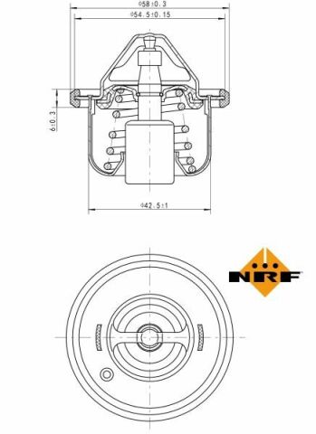 Термостат Hyundai Accent/Elantra/Kia Rio/Ceed/Sportage 1.0-2.0 06- (82°C)