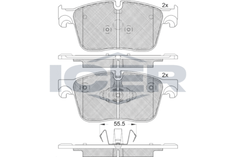 Колодки тормозные (передние) Land Rover Range Rover Velar 2.0/3.0 17-