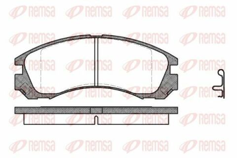 MITSUBISHI Тормозные колодки передние с пружиной .Pajero 90-,L200/400, Galant