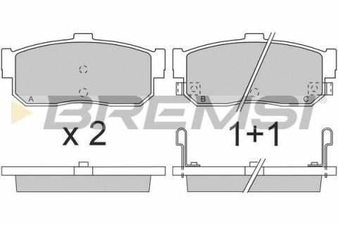 Гальмівні колодки зад. Almera I/II/Maxima/Primiera 90- (Sumitomo)