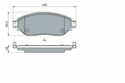 Колодки гальмівні (передні) Renault Trafic III/Opel Vivaro B 14-/Nissan NV300/Fiat Talento 16-