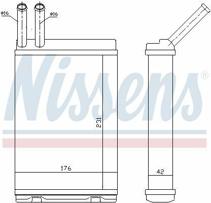 VOLVO радиатор отопления 740/760/780/940/960/S90