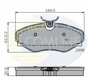 CBP01766 Comline - Гальмівні колодки до дисків