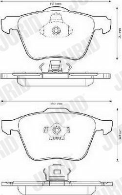 гальмівні колодки передні s80,v70,xc70,xc90