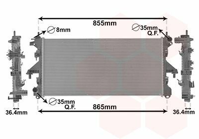 Радиатор охлаждения Citroen Jumper/Fiat Ducato/Peugeot Boxer 2.2 HDI 06-(-AC)