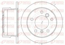 Диск тормозной задн. DB Sprinter VW LT 96- (258*12)