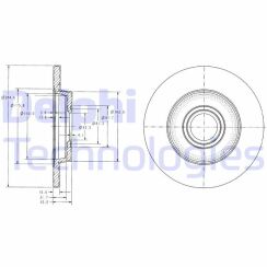 Диск тормозной задний T4 1/96-VW Диск тормозной задний T4 1/96-VW