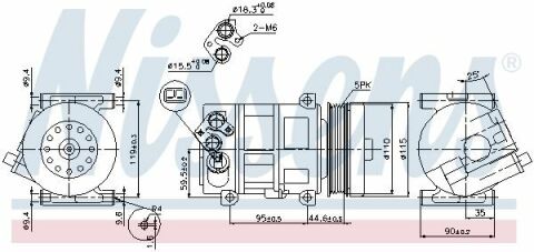 Компрессор DENSO 10P17C [OE 55194880]