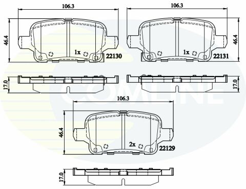 CBP32307 Comline - Тормозные колодки для дисков