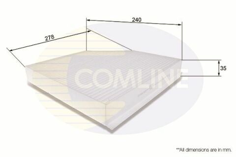 EKF106 Comline - Фільтр салону ( аналогWP9328/LAK386 )