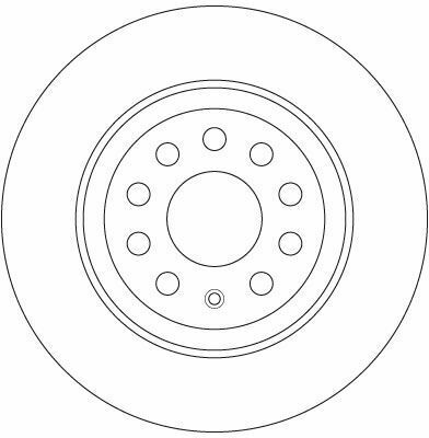 Гальмівний диск зад. Pasat/Tiguan/Golf/Sharan/Touran/Kodiaq/Superb 15-