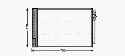 Радіатор кондиціонера 5 F10, 6, 7 F01 BMW
