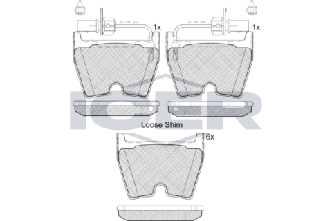 Колодки тормозные (передние) Audi A4 06-15/A5 10-17/A6 02-/R8 07-/VW Phaeton 02-16 (+датчики)