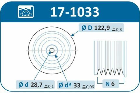 Шкив коленвала Renault Trafic 2.0 06-/ Megane 2.0 16V 99-03 (6PK)