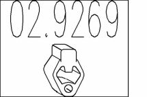 Гумовий елемент кріплення вихлопної системи