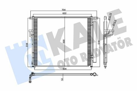 Радіатор кондиціонера ranger 2.2/3.2tdci 11-