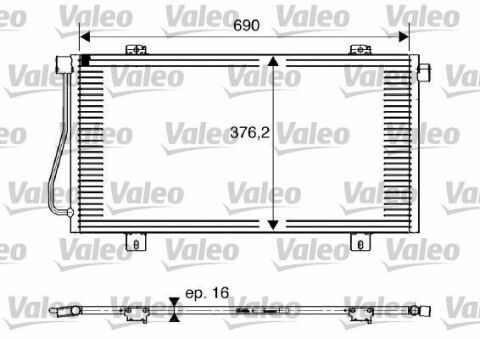 Радіатор кондиціонера 1.9DCI 8V, 2.5DCI 16V RENAULT Master II 97-10; NISSAN Interstar 01-10