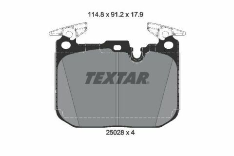 Колодки тормозные (передние) BMW 3 (F30/F31/F34)/ 4 (F32/F36) 11- (Brembo)