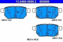 Колодки тормозные (задние) Lexus CT/Toyota Prius/Yaris 08- Колодки тормозные (задние) Lexus CT/Toyota Prius/Yaris 08-