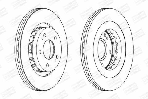 Диск гальмівний передній Airtrek,Outlander 03-,Citroen c-Crosser,Peugeot 4007 07- MITSUBISHI