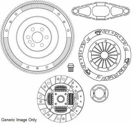 Комплект для переоборудования BMW 1(E87)/3(E46/90)/5(E60) 2.0D 01- (240mm)(сплошной+к-кт сцепления)