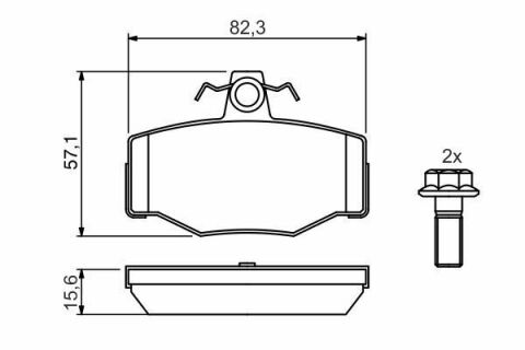 Колодки гальмівні (задні) Nissan Almera/ Primera 90-06