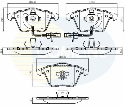 CBP11753 Comline - Тормозные колодки для дисков