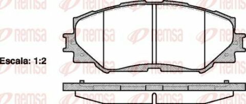 Колодки тормозные передние TOYOTA Corolla, Auris, RAV-4 05-