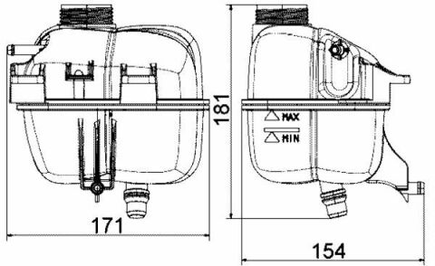 Розширювальний бачок MINI 07-12 Розширювальний бачок MINI 07-12