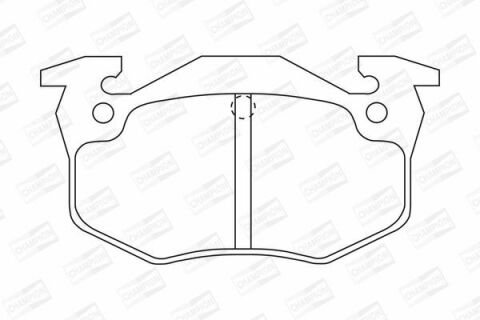 Тормозные колодки задние ZX 91-, Xsara, Peugeot 206-309, Renault 19, Clio, Megane I CITROEN